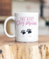 Best Dog Mum Paw Print Ceramic Mug